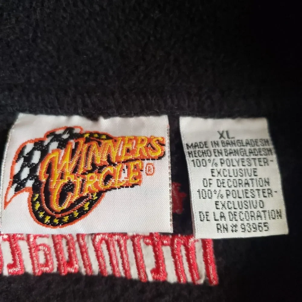 VTG Dale Earnhardt Sr‎ 1/4 Zip Fleece Sweater XL Winners Circle The Intimidator
